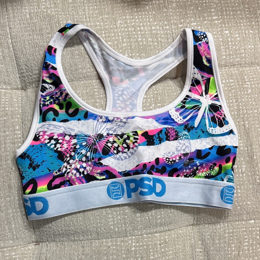 PSD Women's Vibrant Butterfly Sports Bra